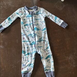 Hanna Andersson One Piece Winter Hockey Pajamas